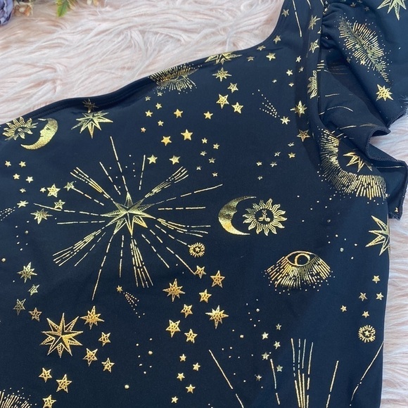 NWT CARBON38 Celestial One Shoulder Bodysuit sz S - Picture 6 of 13